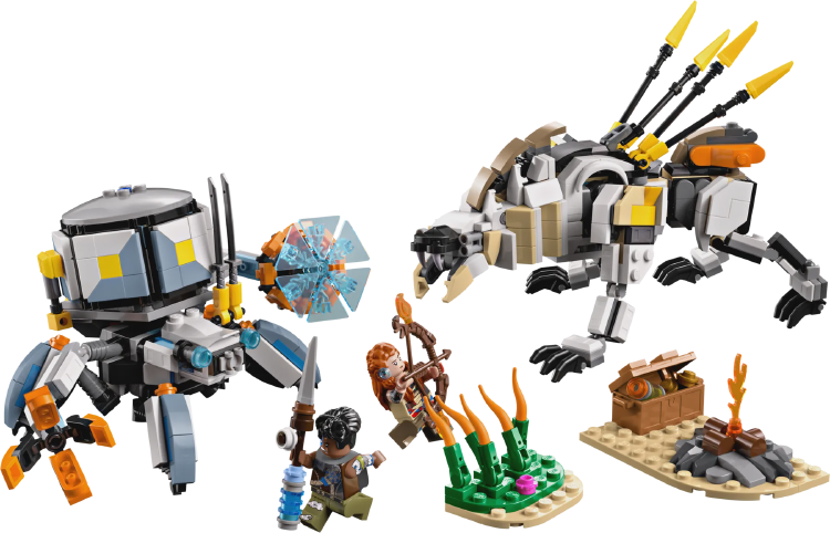 Conquer the Machines: LEGO® Horizon Forbidden West™ Aloy & Varl vs. Shell-Walker & Sawtooth (77037)